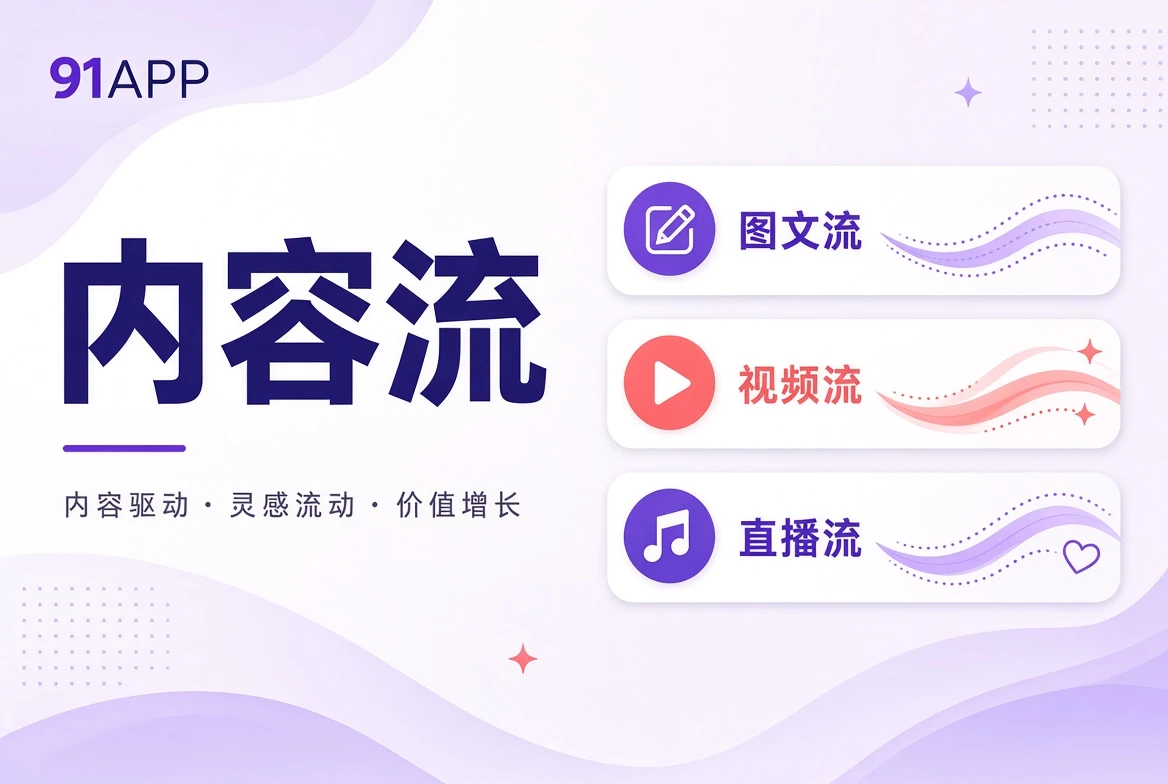内容流主题插画